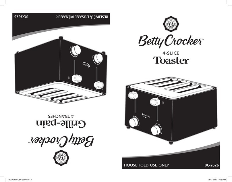 BETTY CROCKER BC-2626 quick start guide