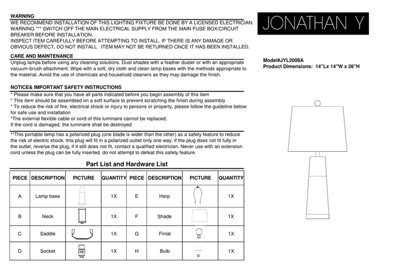 JONATHAN Y JYL2008A quick start guide