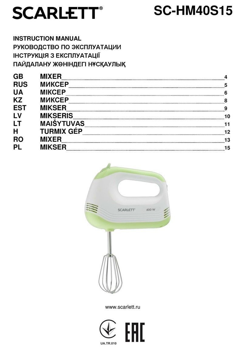 Scarlett SC-HM40S15 instruction manual