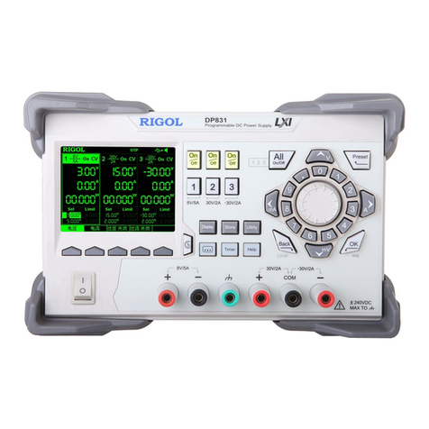 Rigol DP831 User manual