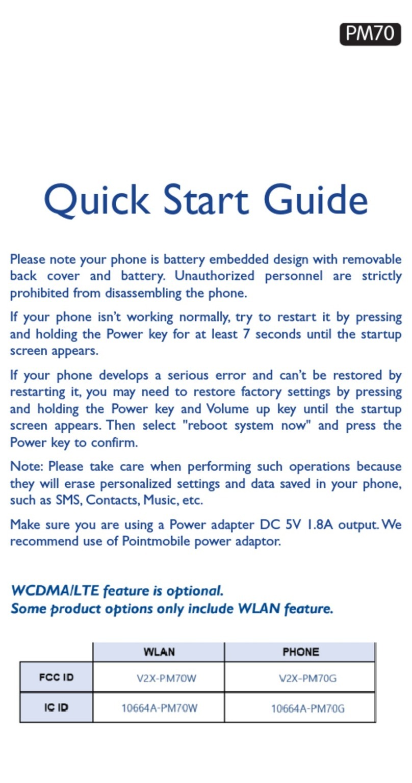 Point Mobile PM70W quick start guide