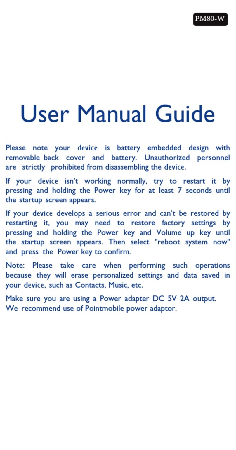 Point Mobile PM80-W Assembly instructions Point Mobile PM80-W Assembly instructions