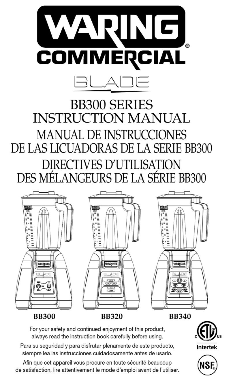 Waring BB340 instruction manual