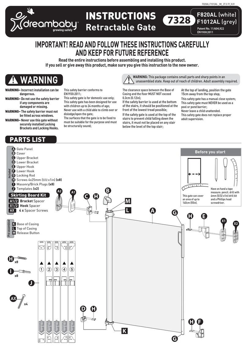 dreambaby F820AL instructions