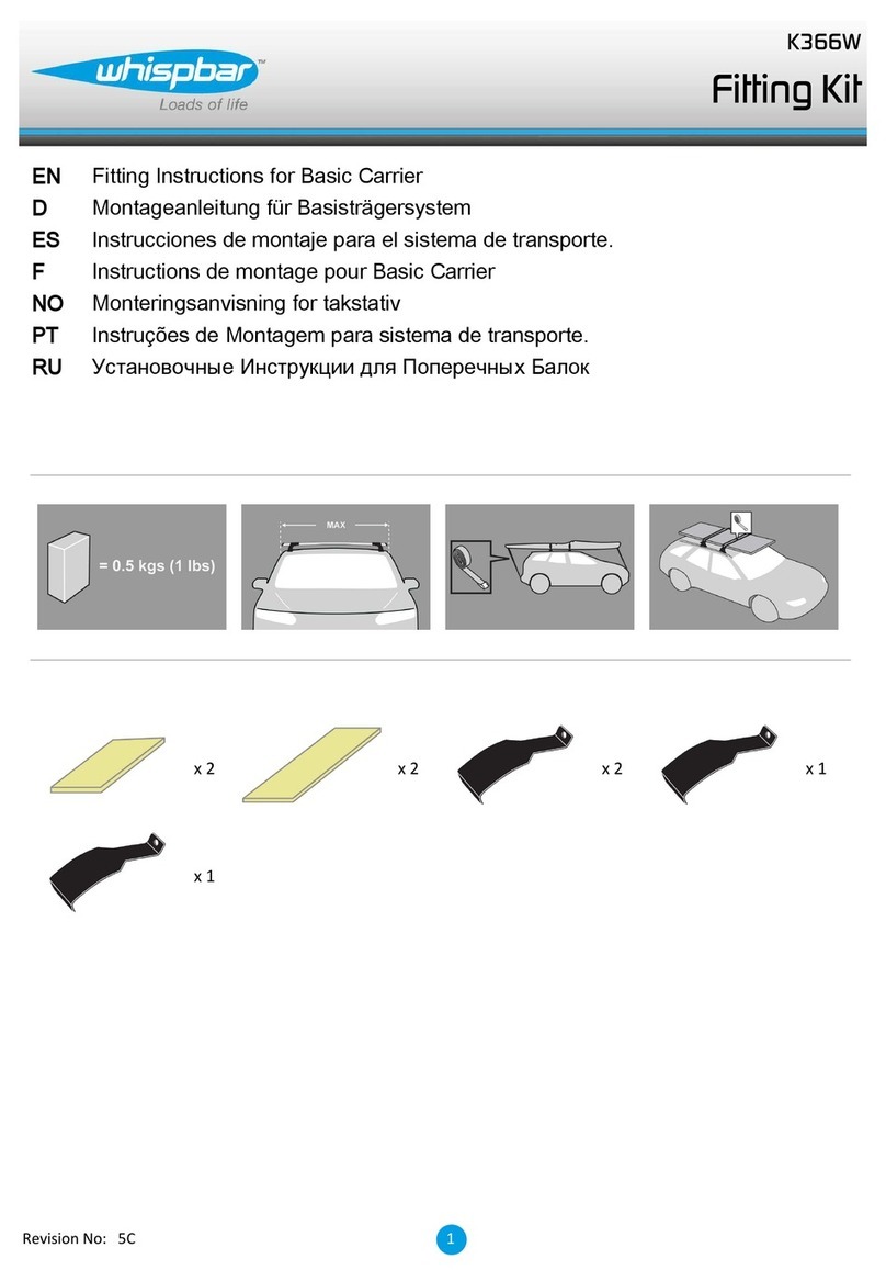 Whispbar K366W Fitting instructions