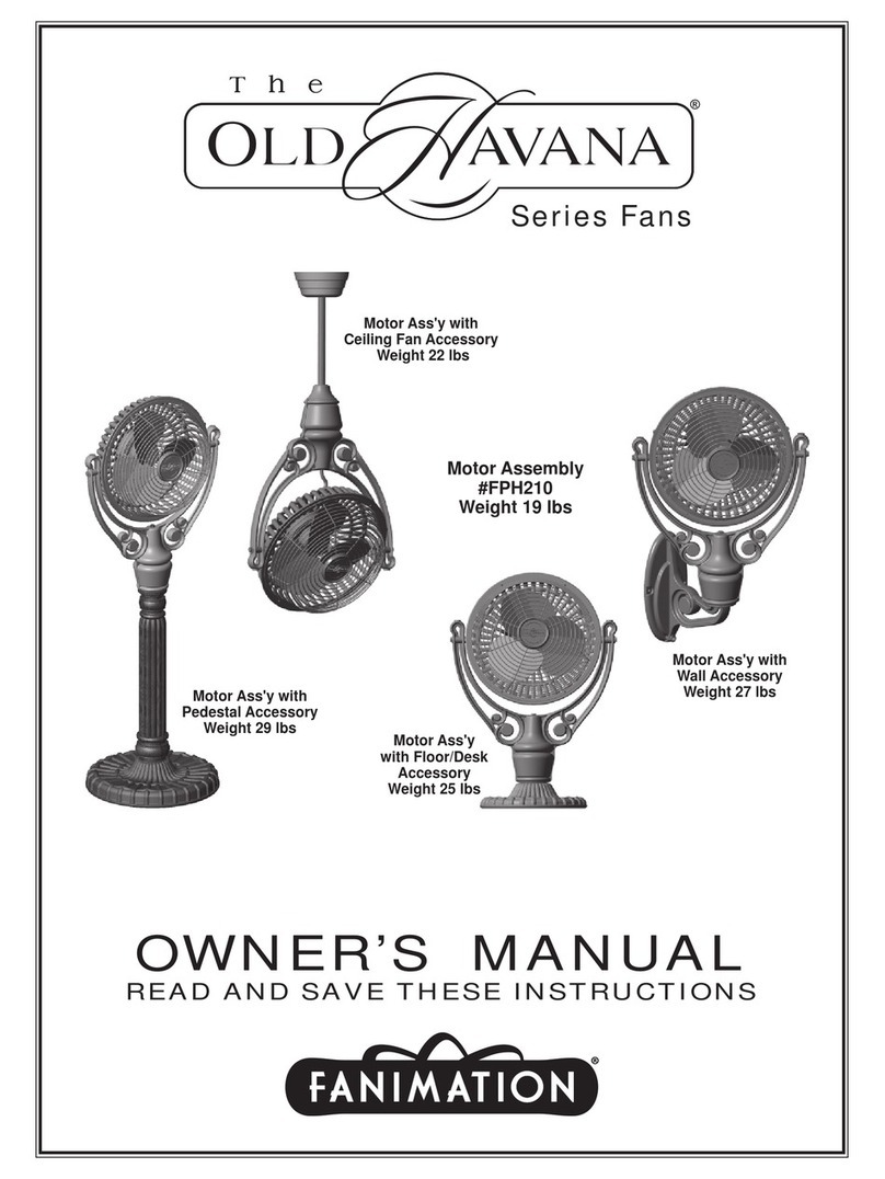 Fanimation Old Havana FPH61RS User manual