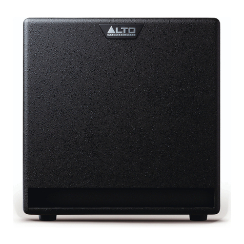 Alto Professional TX212S user guide