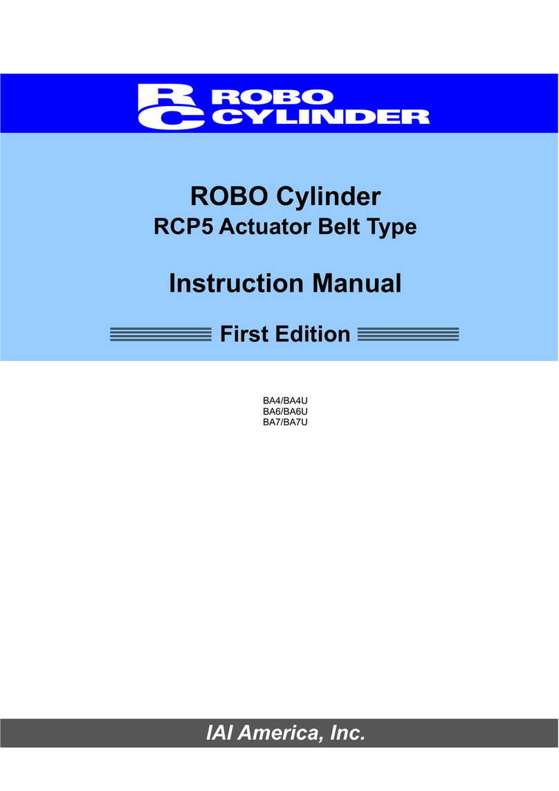 IAI ROBO Cylinder RCP5-BA4 User manual
