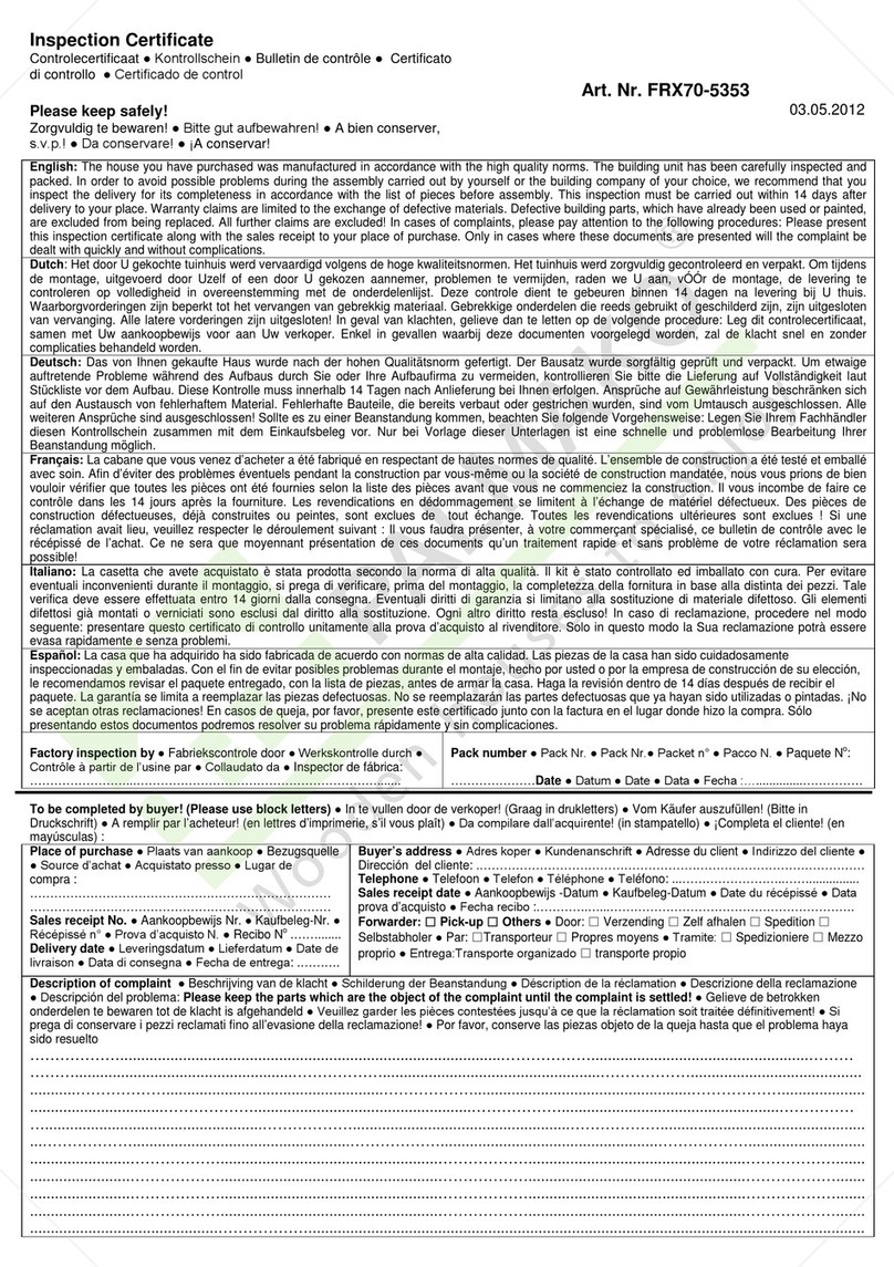 Palmako Helena installation manual Palmako Helena installation manual