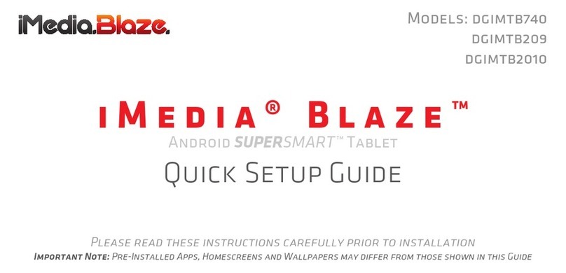 iMedia BLAZE DGIMTB740 Quick setup guide