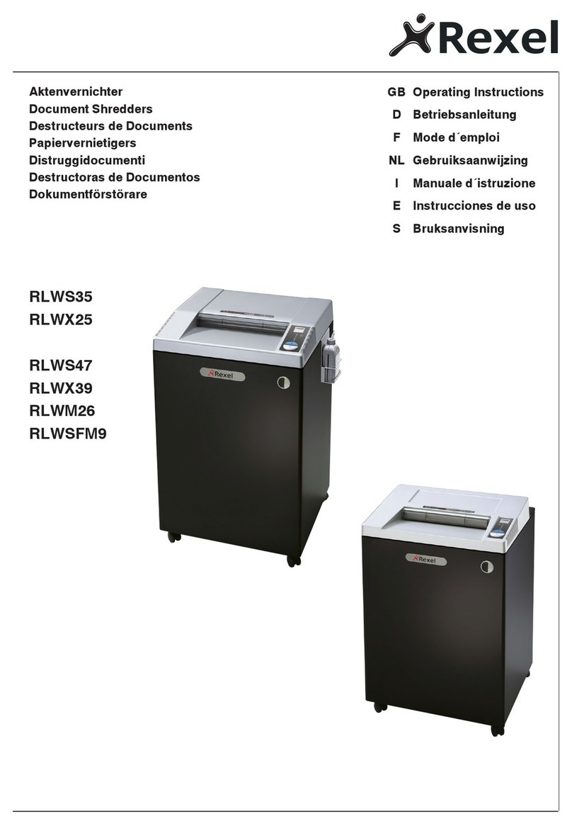 Rexel RLWX25 User manual