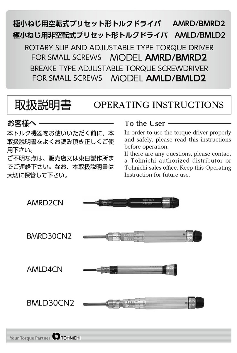 Tohnichi AMLD2CN operating instructions