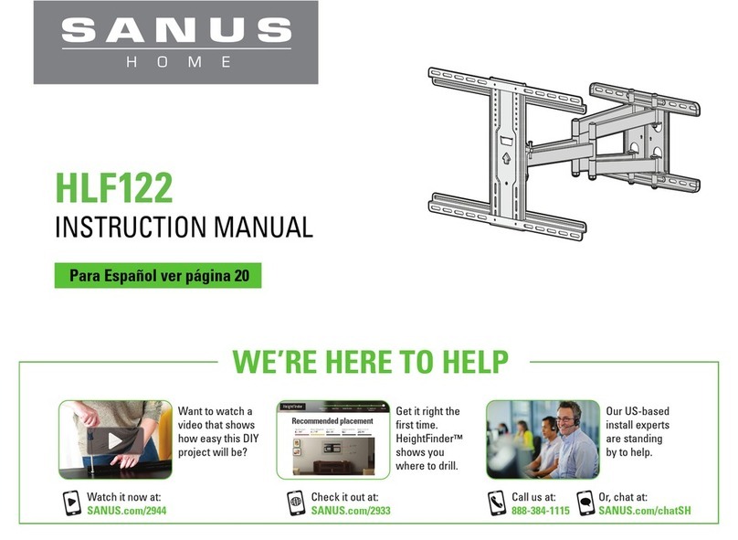 Sanus HLF112 User manual Sanus HLF112 User manual
