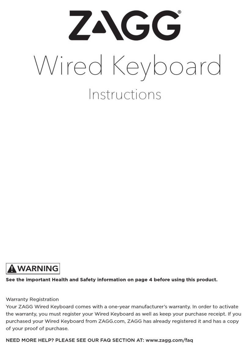 Zagg ZG07880 User manual