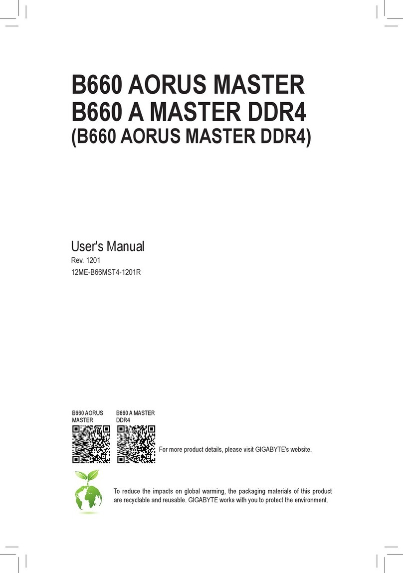 Gigabyte B660 AORUS MASTER user manual