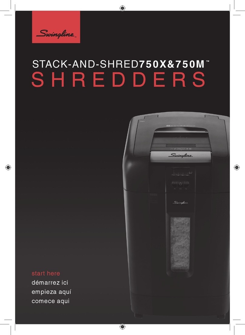 Swingline STACK-AND-SHRED750X Instruction Manual