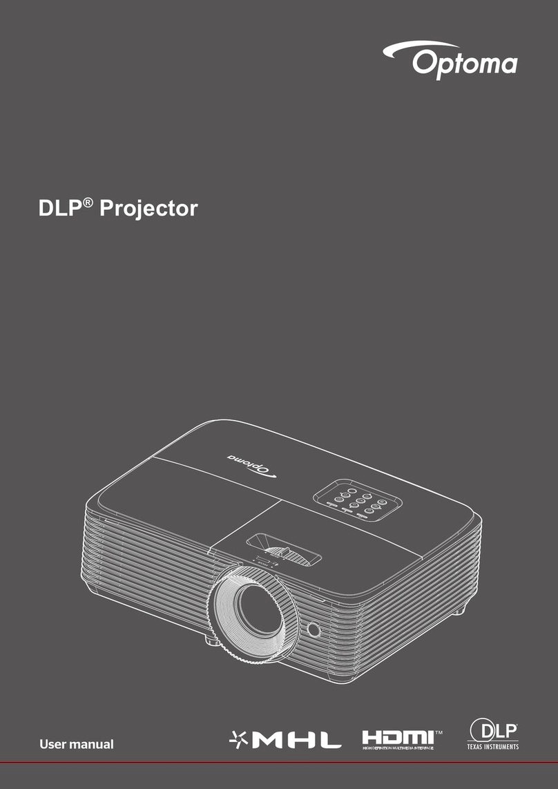 Optoma X343e User manual