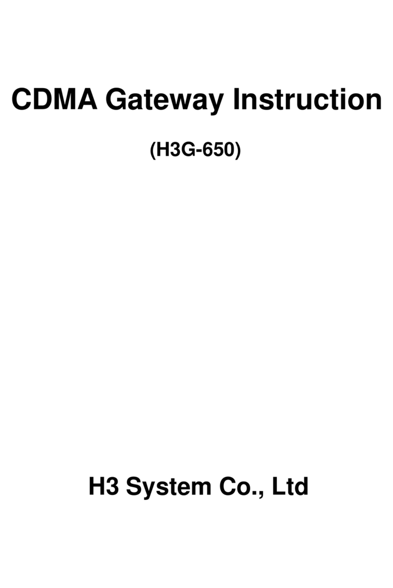 H3 System H3G-650 instruction manual