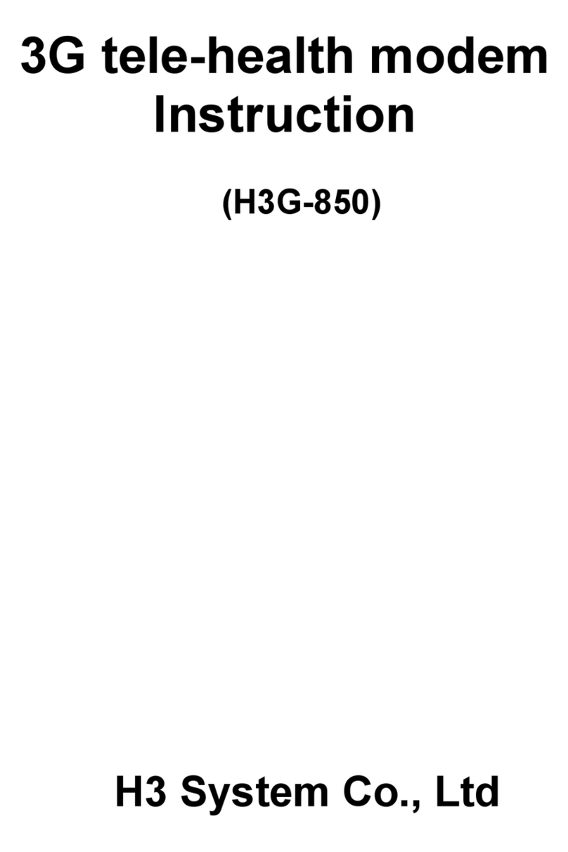 H3 System H3G-850 User manual