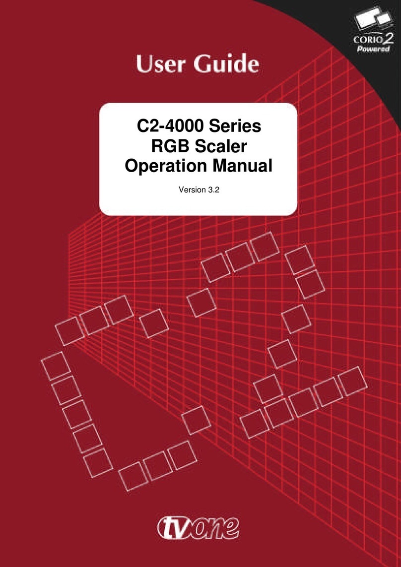 TV One C2-4000 Series User manual