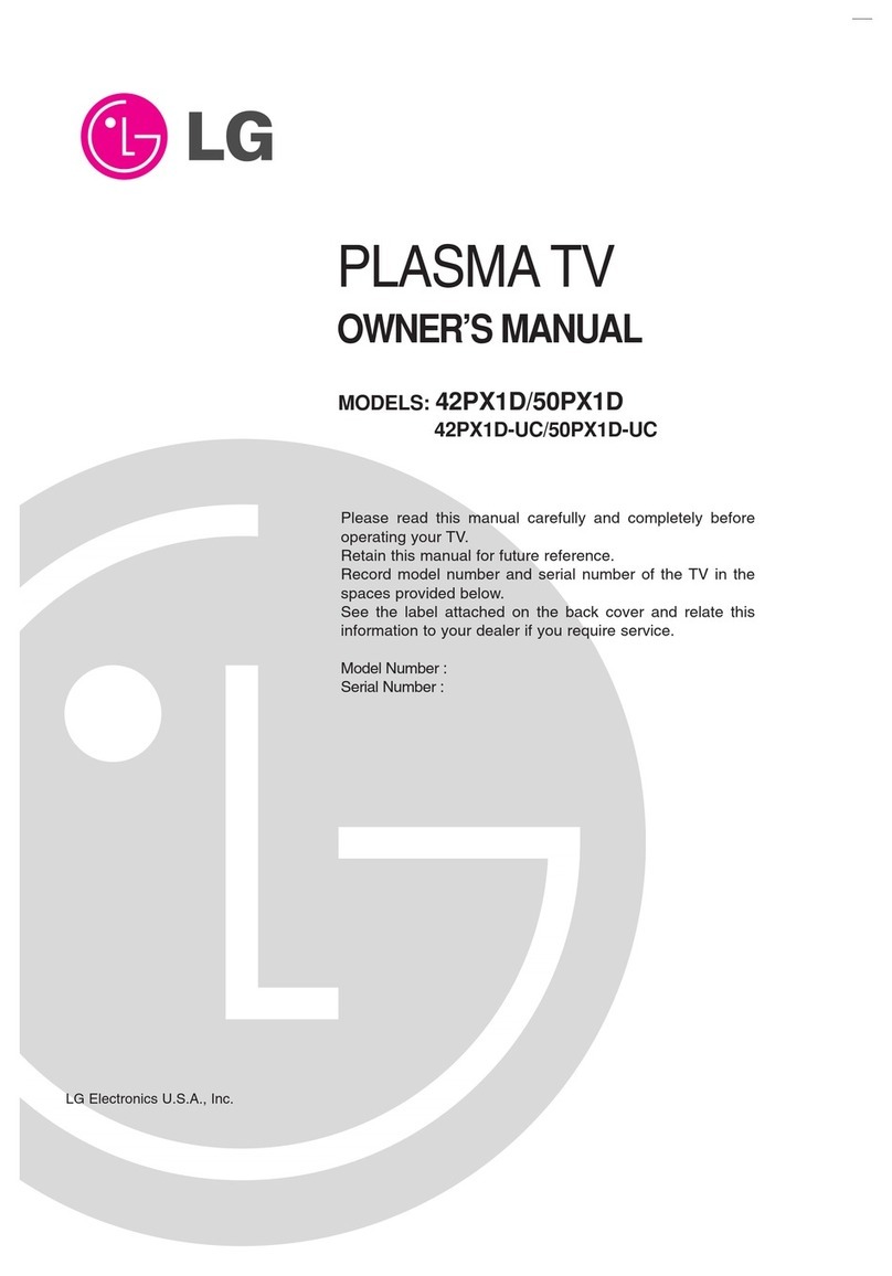LG 42PX1D User manual