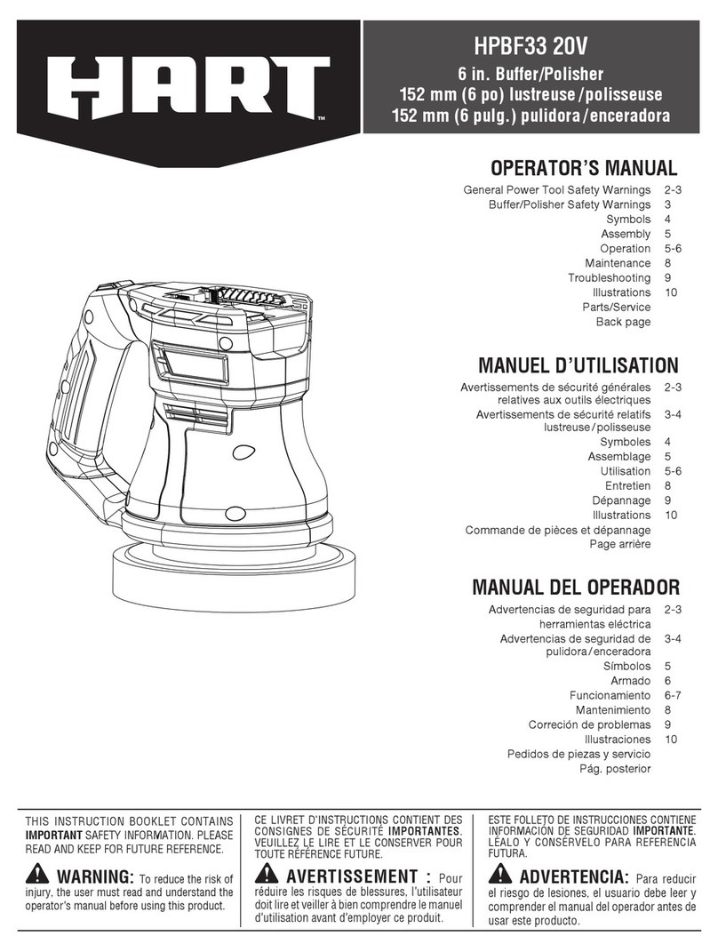 HART HPBF33 Operator's manual