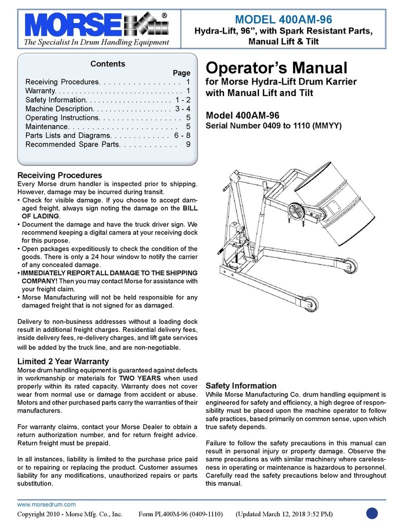 morse 0409 User manual