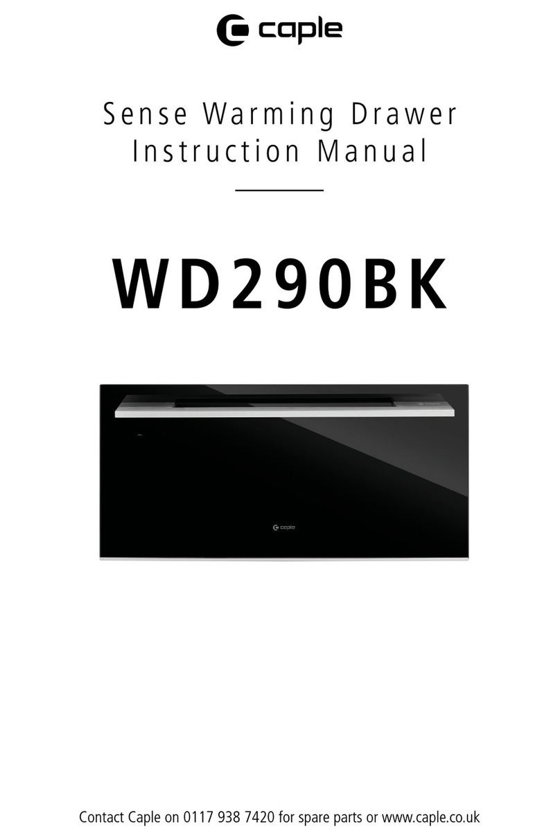 Caple WD290BK instruction manual