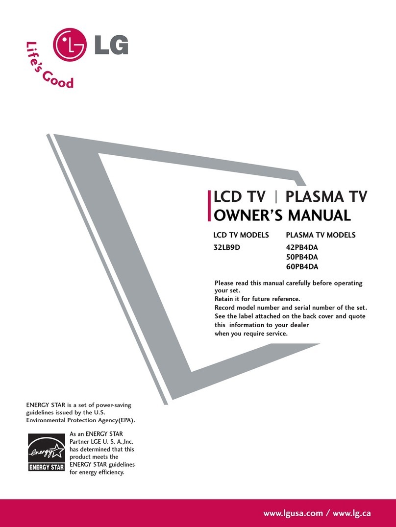 LG 60PB4DA-UA owner's manual