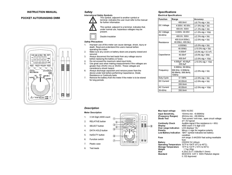 CEM DT-113 User manual