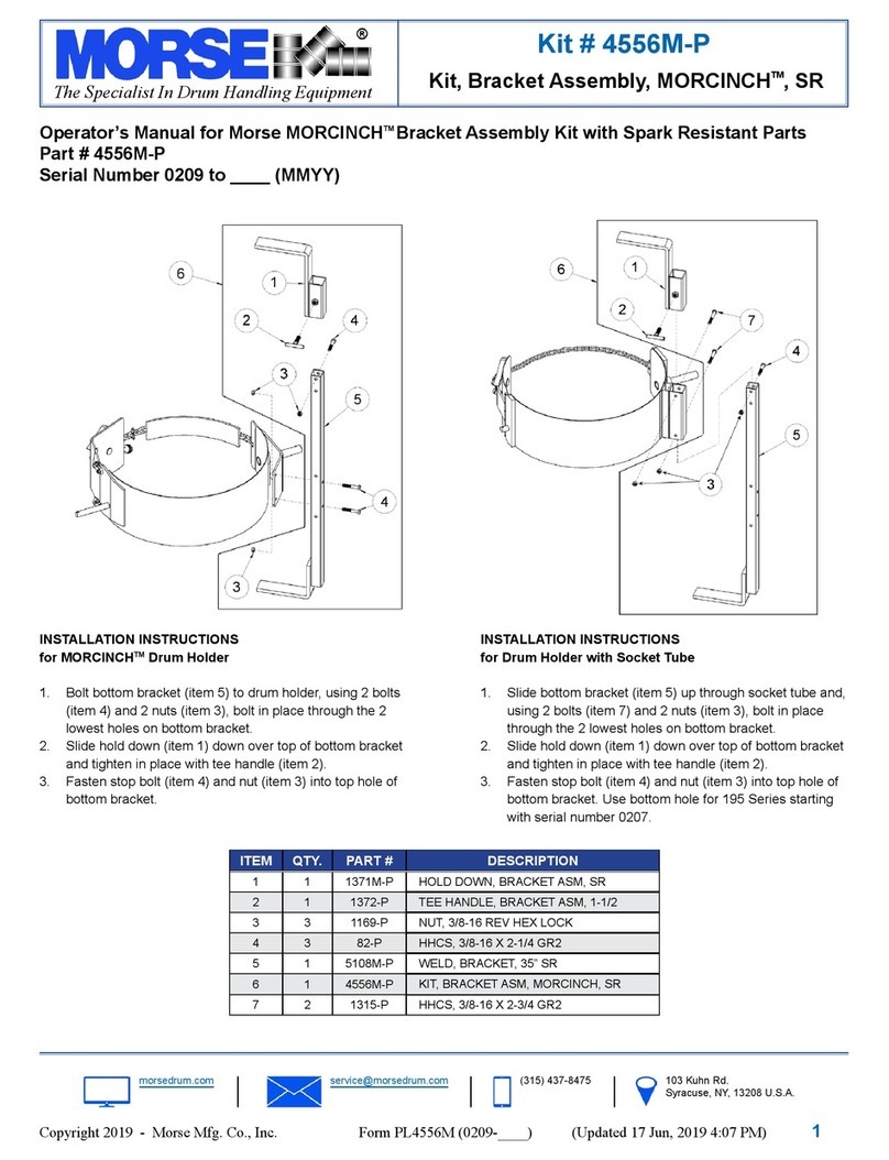 morse MORCINCH 4556M-P Operator's manual
