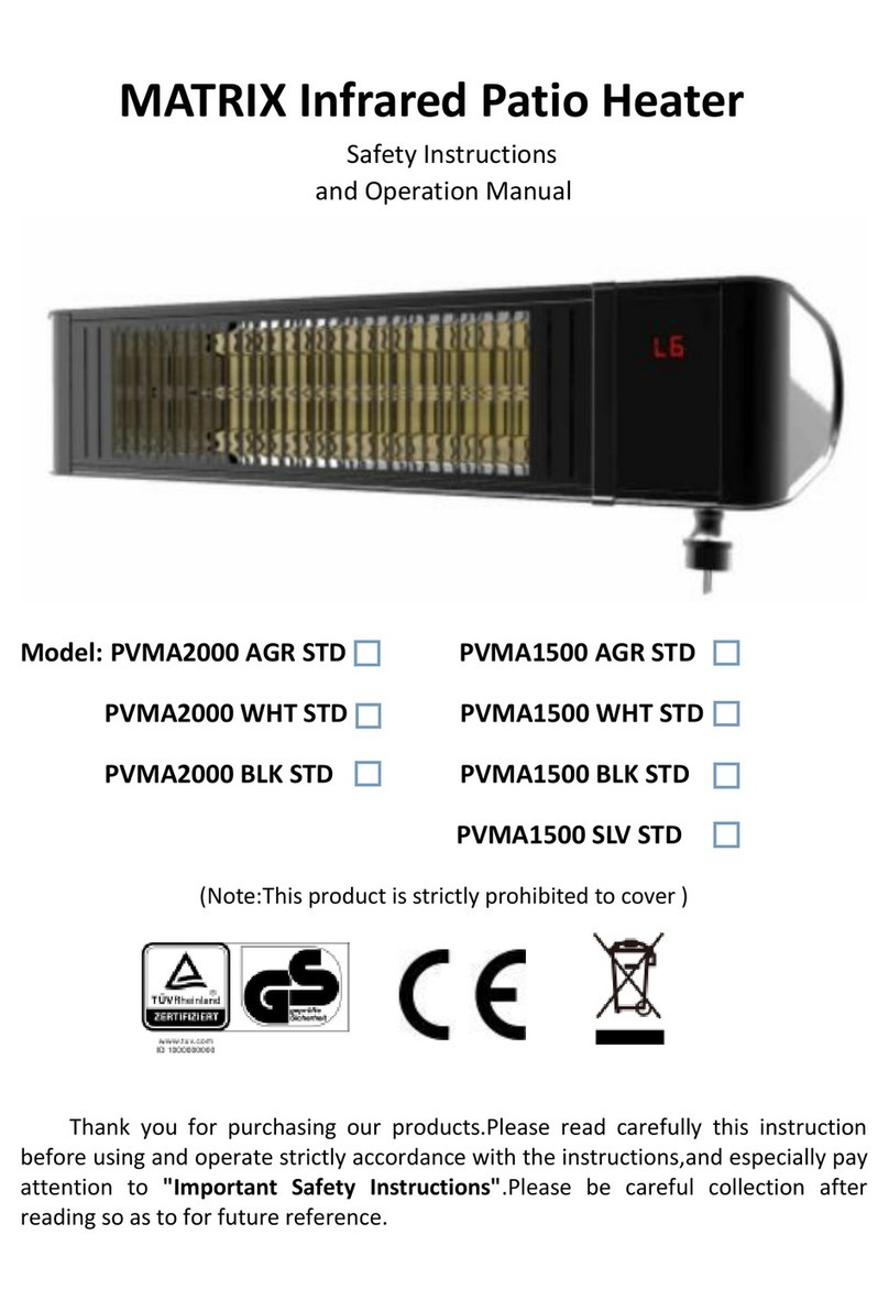 Provida Varme PVMA2000 AGR STD Safety Instructions and Operating Manual Provida Varme PVMA2000 AGR STD Safety Instructions and Operating Manual