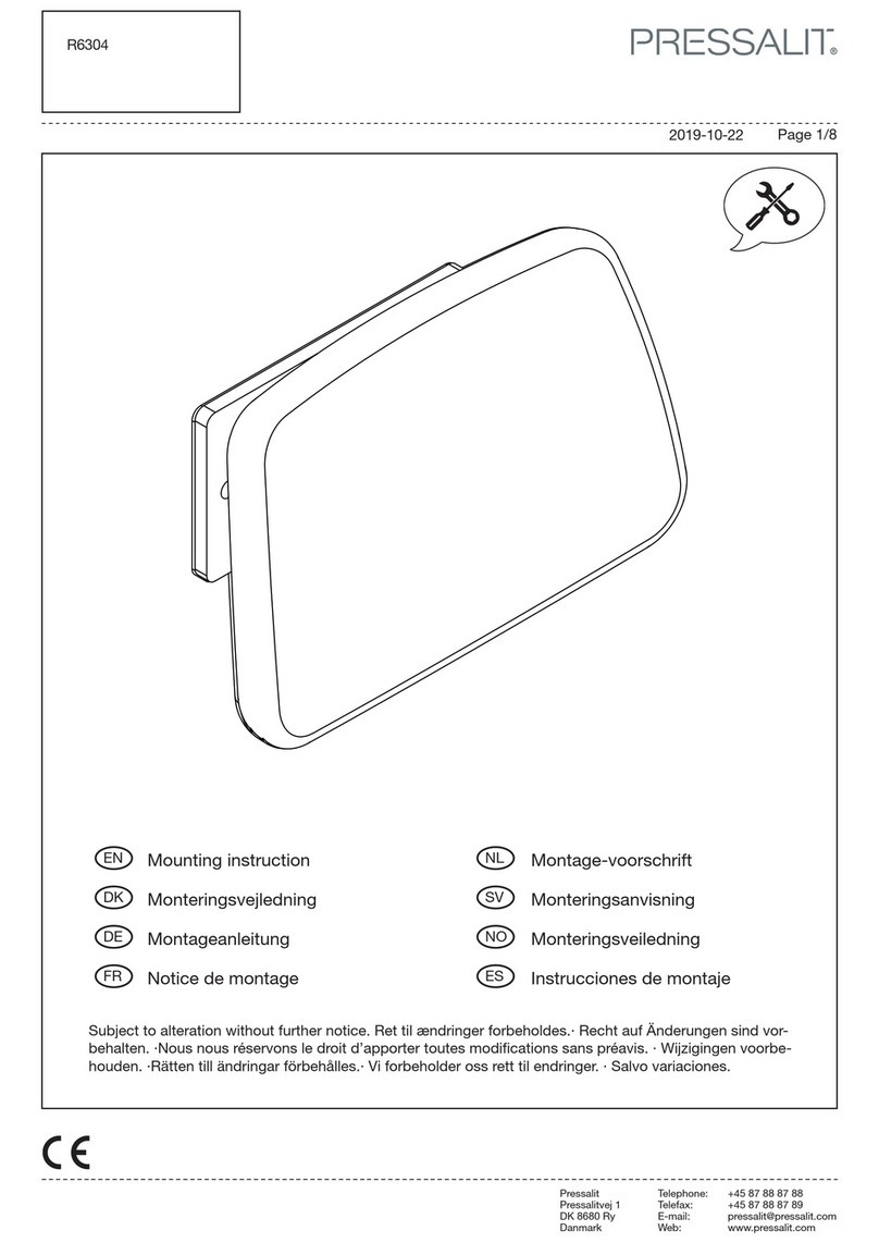 Pressalit PLUS Mounting instruction