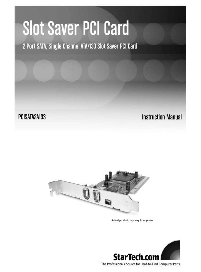 StarTech.com PCISATA2A133 User manual StarTech.com PCISATA2A133 User manual
