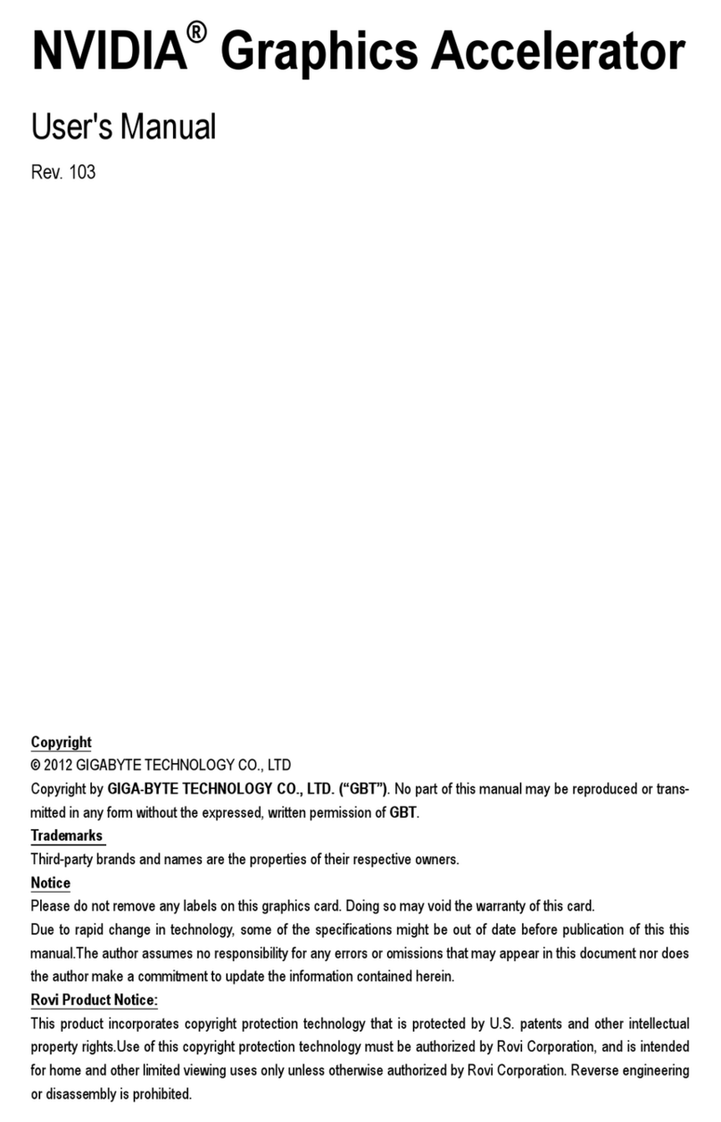 Gigabyte Nvidia GV-N78TWF3-3GD User manual