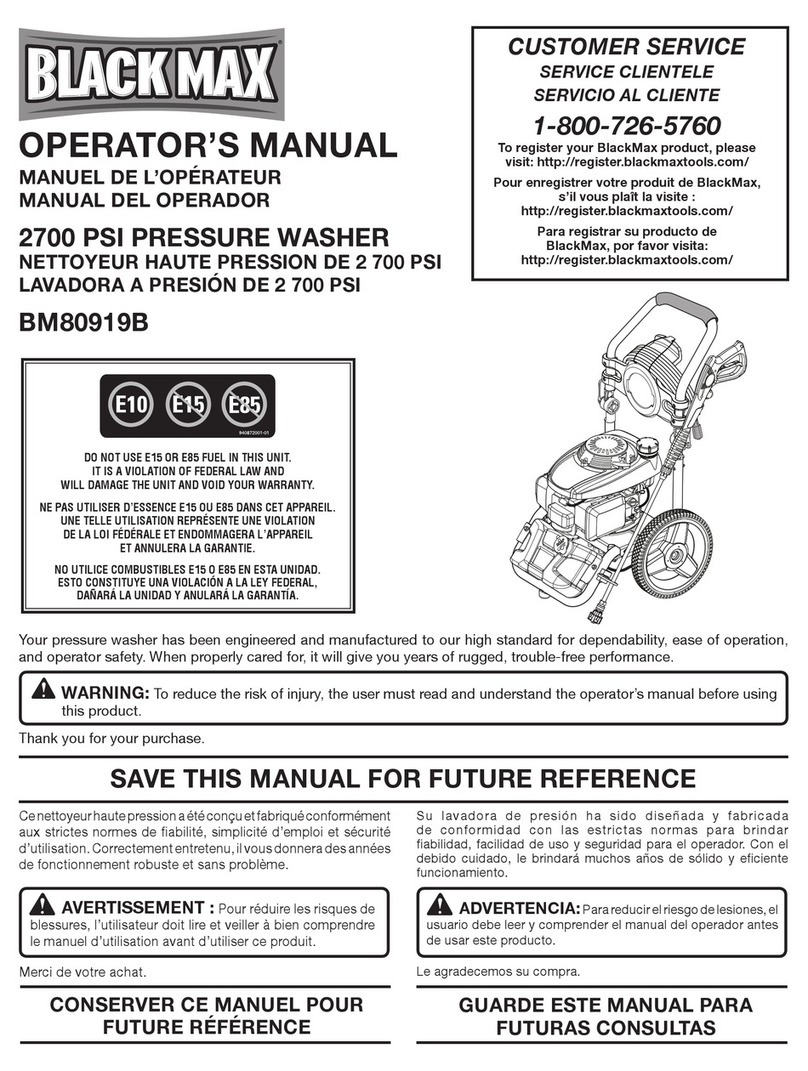Black Max BM80919B Operator's manual