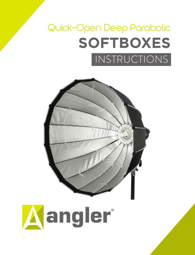 Angler Quick-Open Deep Parabolic Softbox V2 User manual