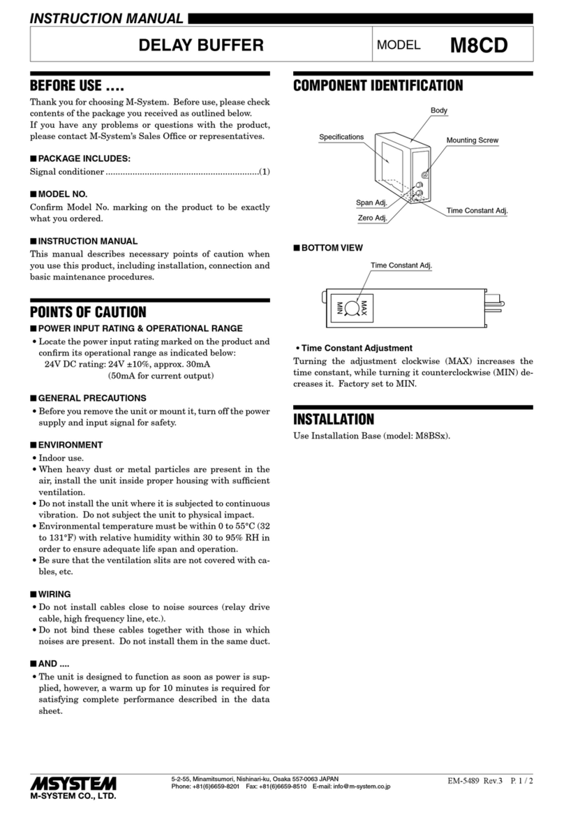 M-system M8CD User manual