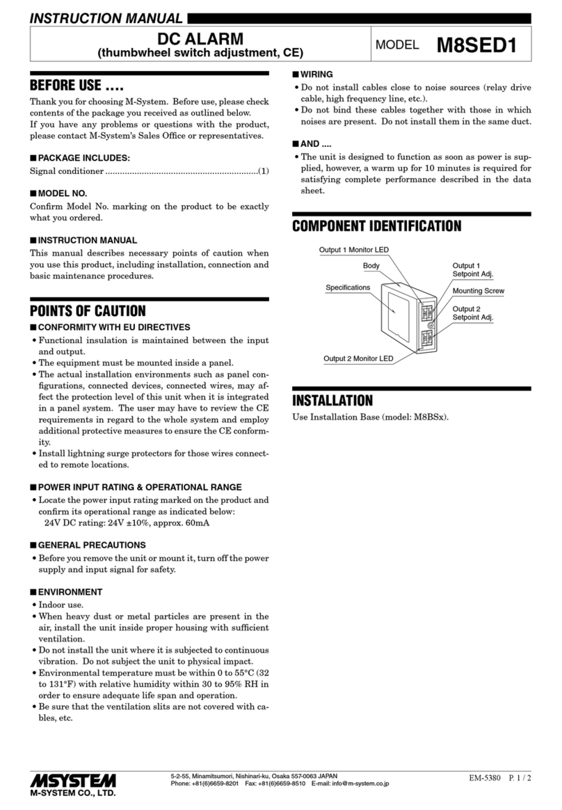 M-system M8SED1 User manual