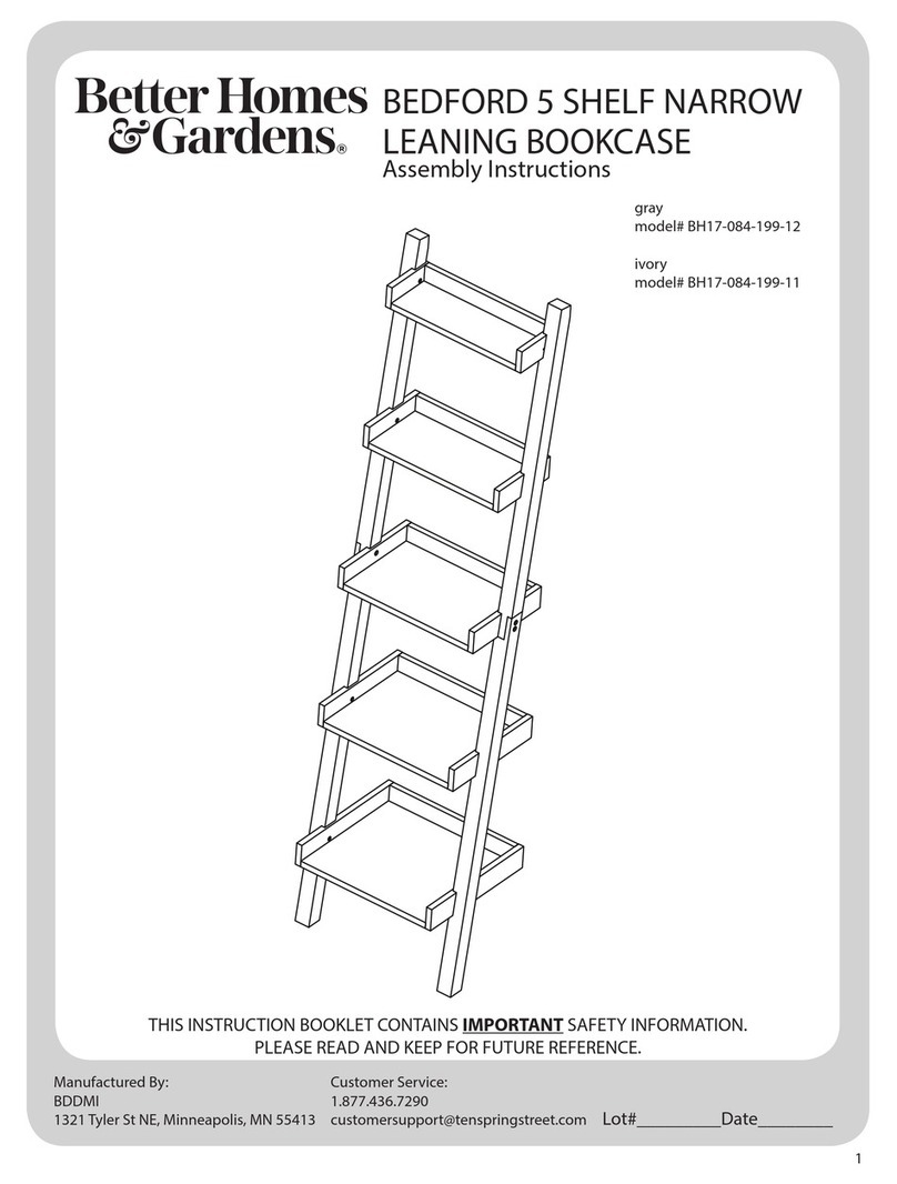 Better Homes and Gardens BH17-084-199-12 Assembly instructions