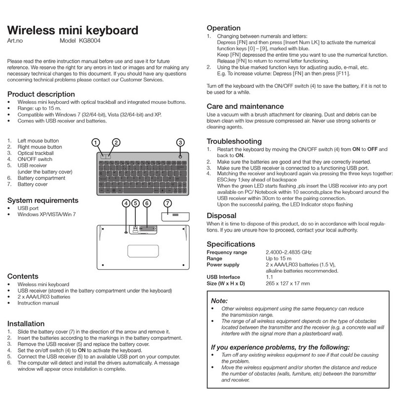 Loyal KG8004 manual