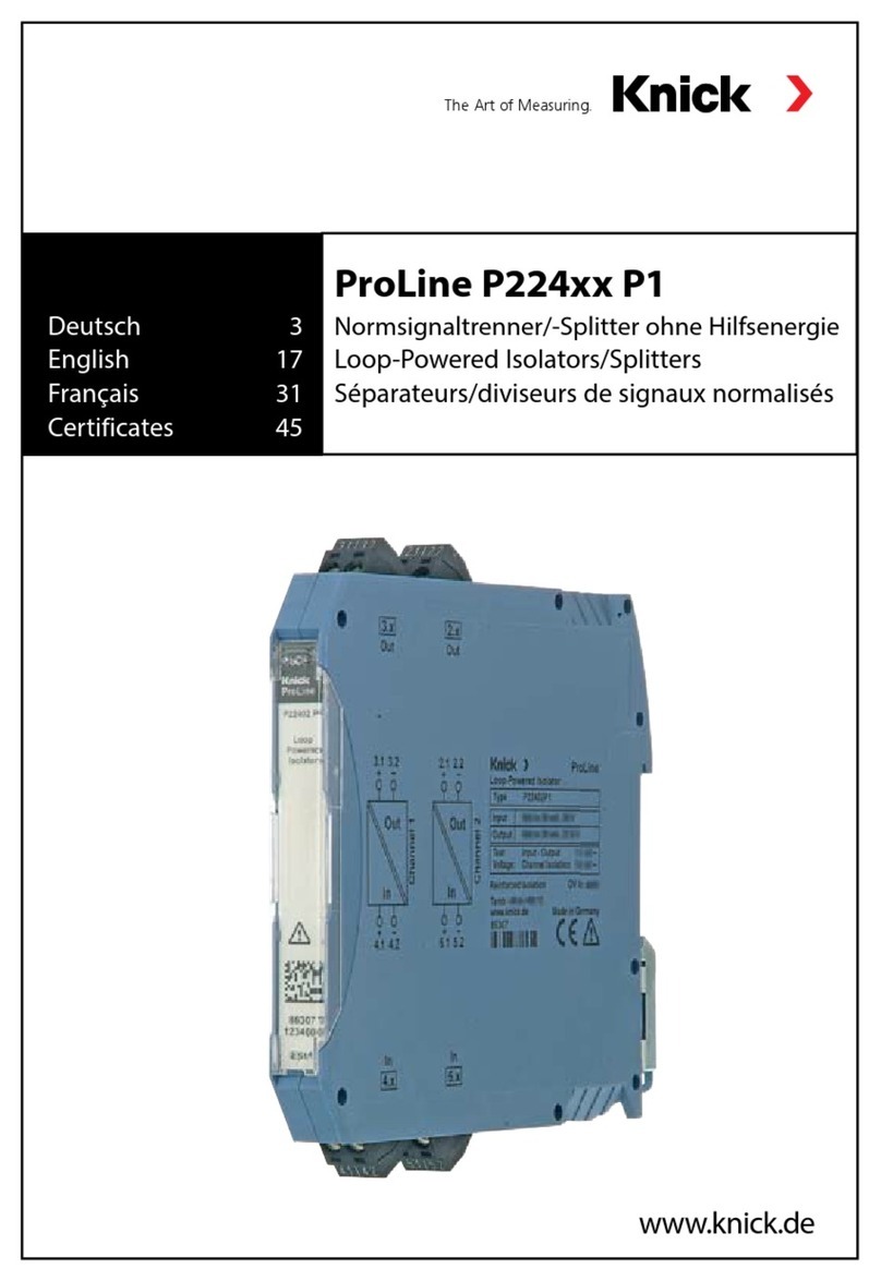 Knick ProLine P22400 manual