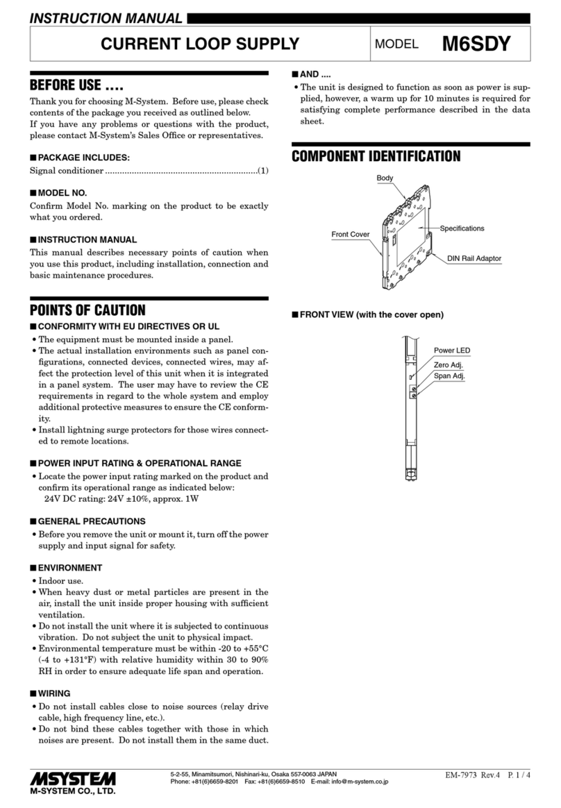 M-system M6SDY User manual