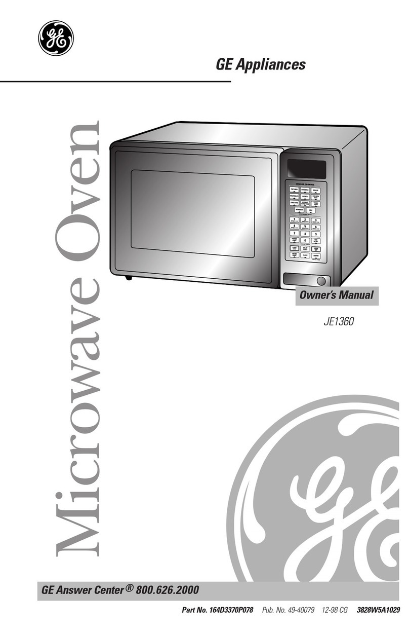 GE JE1360 User manual