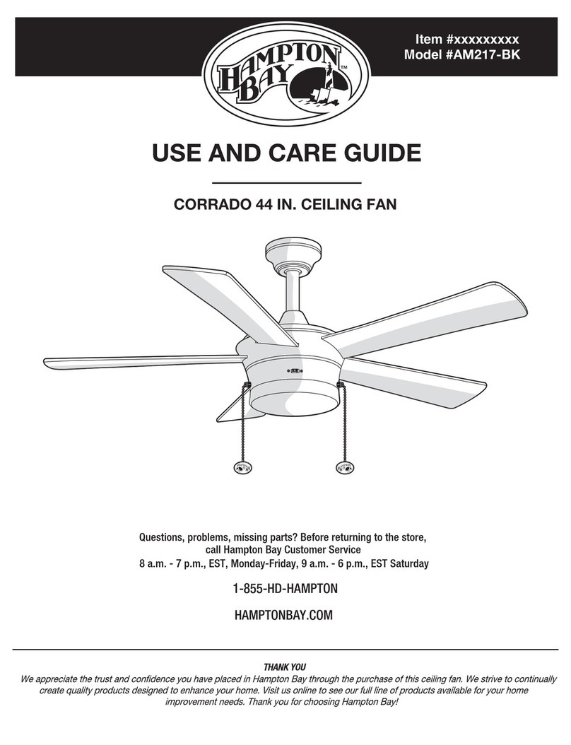 HAMPTON BAY AM217-BK User manual HAMPTON BAY AM217-BK User manual