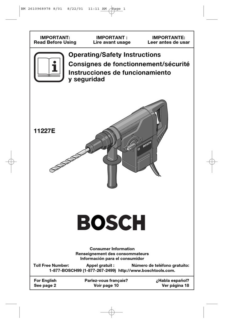 Bosch 11227E Assembly instructions