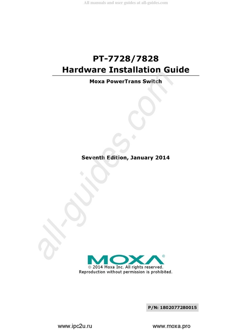 Moxa Technologies PowerTrans PT-7828 Hardware installation guide