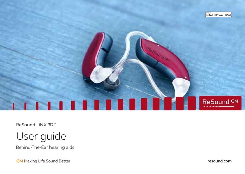 ReSound LiNX 3D BE60 User manual