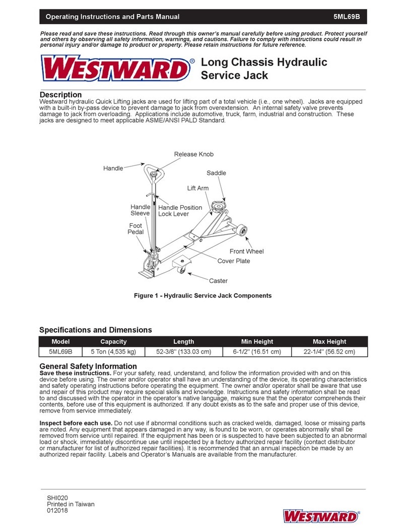 Westward 5ML69B operating instructions