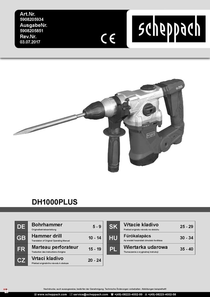 Scheppach DH1000PLUS User manual